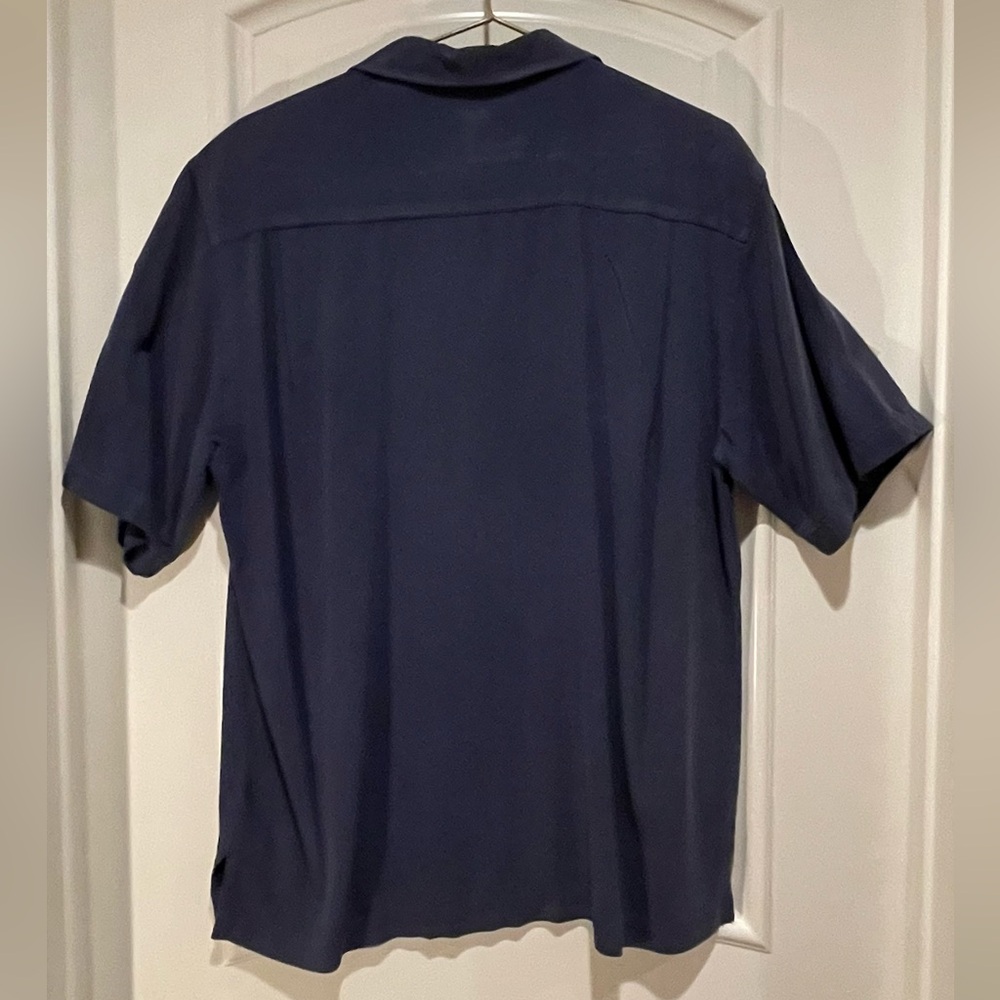 Tommy Bahama Button Shirt Solid Blue - M